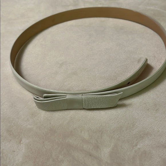 Wolford ivory leather bow waist belt 80 - Picture 1 of 7